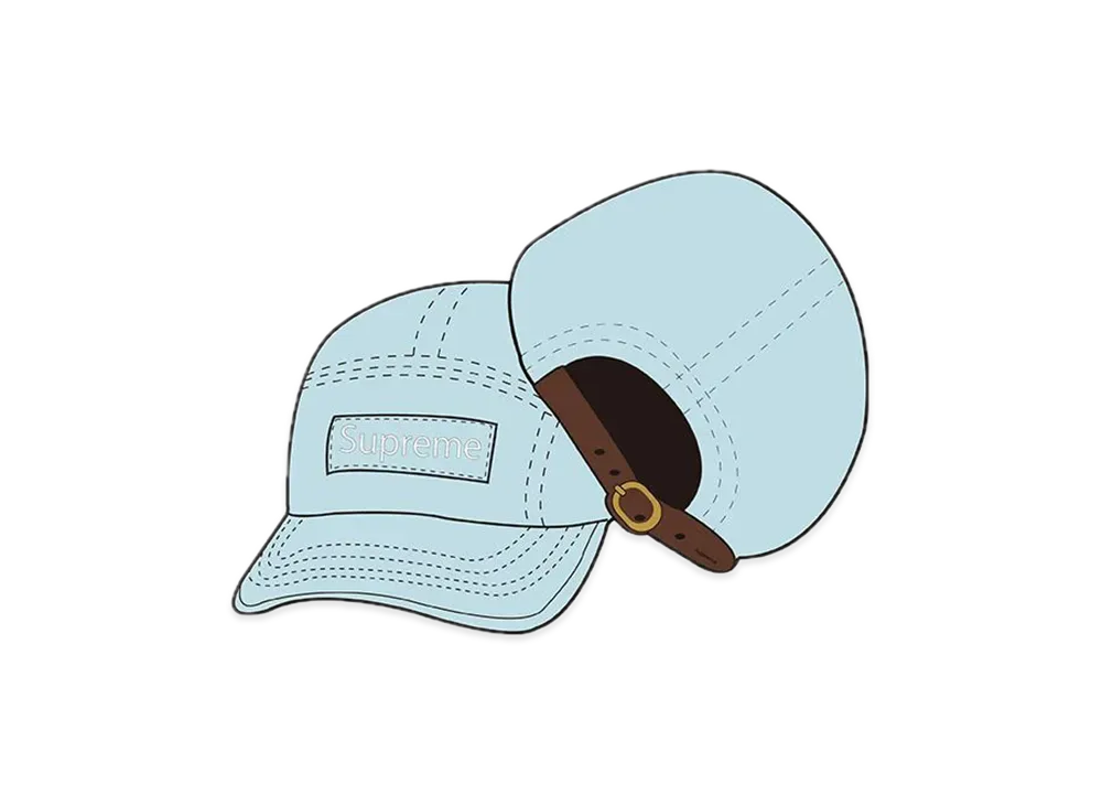 Supreme Fine Wale Corduroy Camp Cap "Blue"