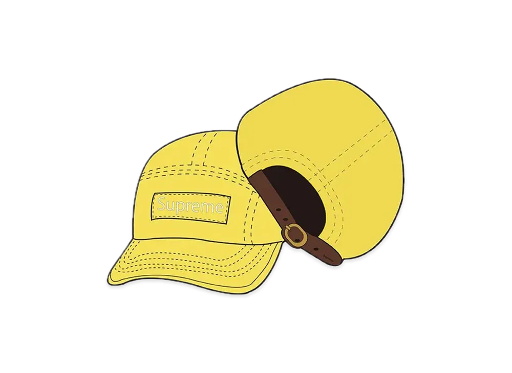 Supreme Fine Wale Corduroy Camp Cap "Yellow"