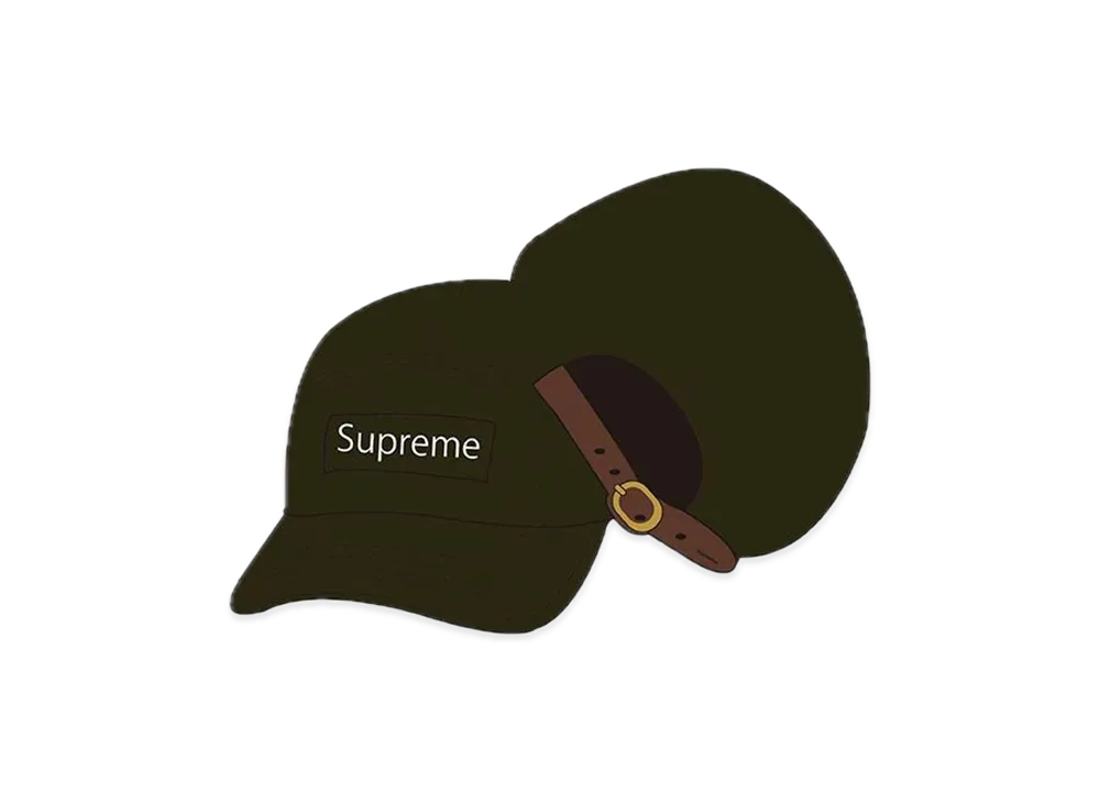 Supreme Fine Wale Corduroy Camp Cap "Olive"