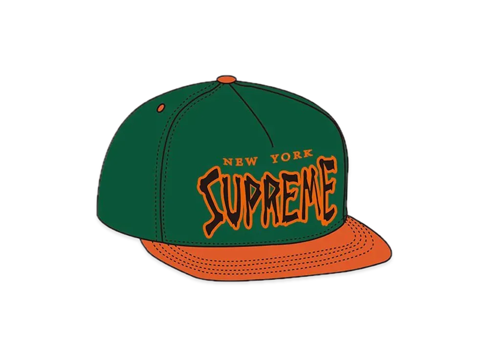 シュプリーム ボーンズ ロゴ 5パネル "グリーン"