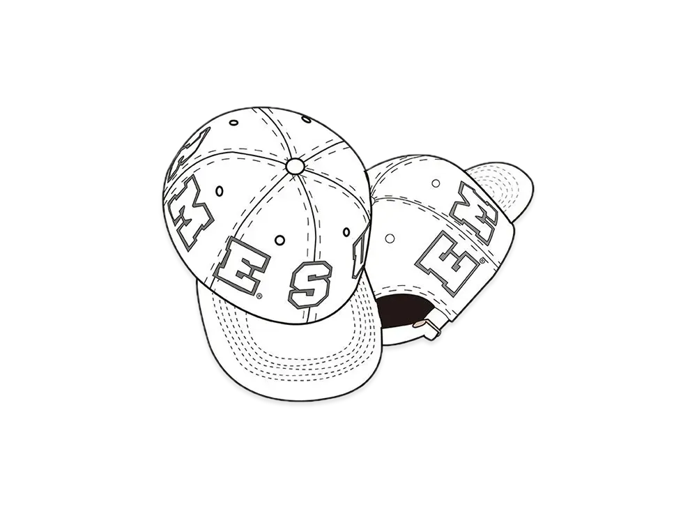 Supreme Spellout 6-Panel "White"