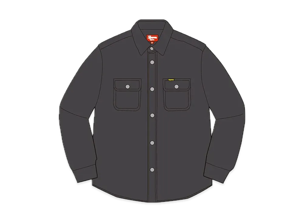 Supreme Washed Corduroy Shirt "Black"