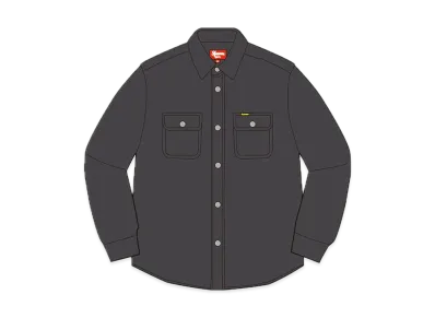 Supreme Washed Corduroy Shirt "Black"