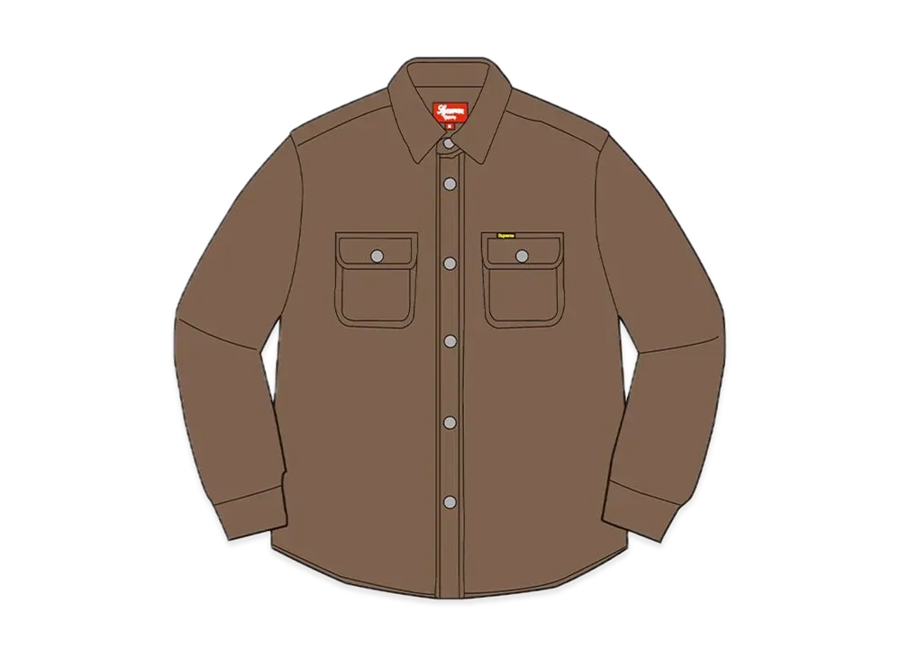 Supreme Washed Corduroy Shirt "Brown"