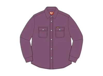 Supreme Washed Corduroy Shirt "Purple"