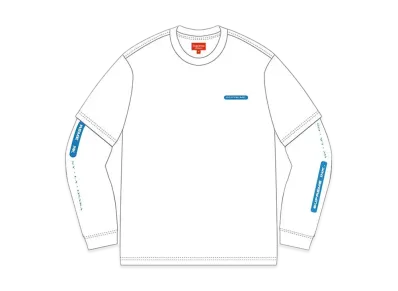 Supreme Inc. Paneled L/S Top "White"