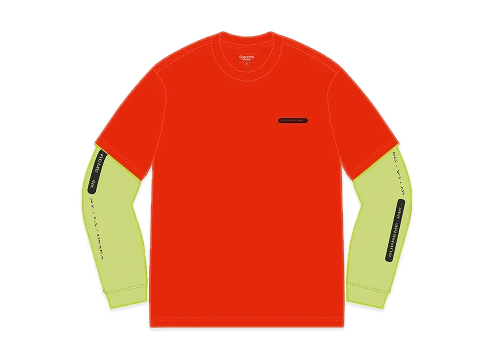 Supreme Inc. Paneled L/S Top "Red"