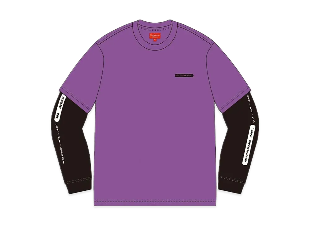 Supreme Inc. Paneled L/S Top "Purple"