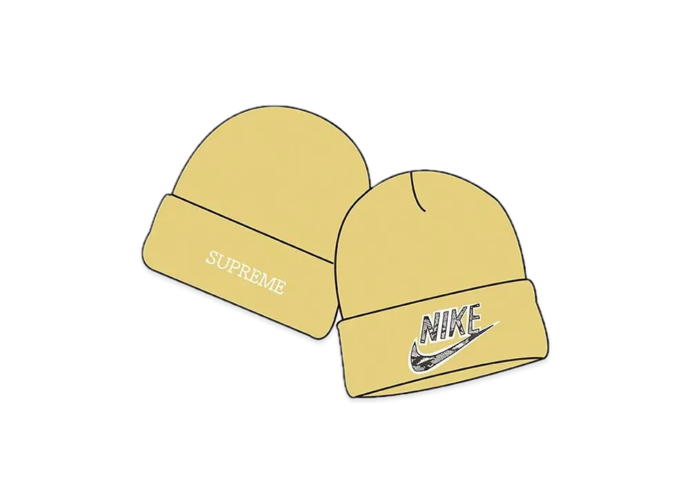 Supreme / Nike® Snakeskin Beanie "Yellow"