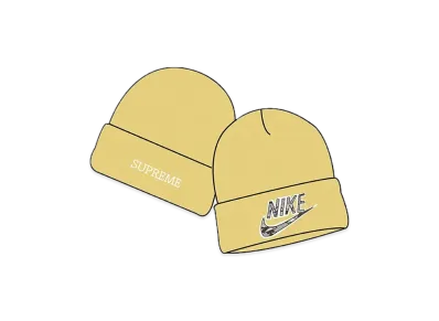 Supreme / Nike® Snakeskin Beanie "Yellow"