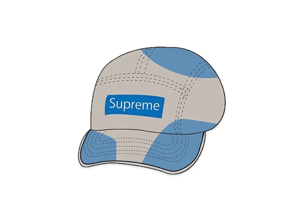 Supreme Spray Canvas Camp Cap "Blue"