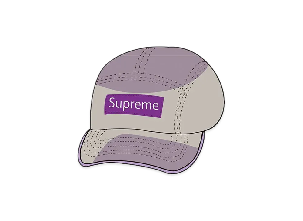 Supreme Spray Canvas Camp Cap "Purple"