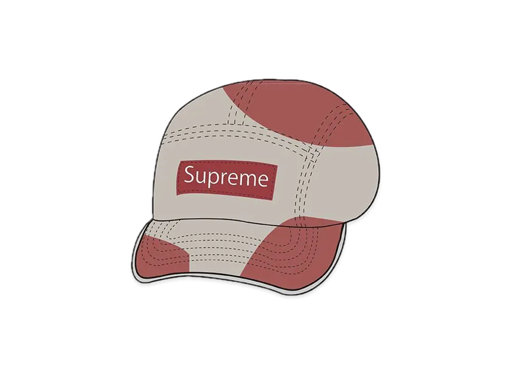 Supreme Spray Canvas Camp Cap "Red"