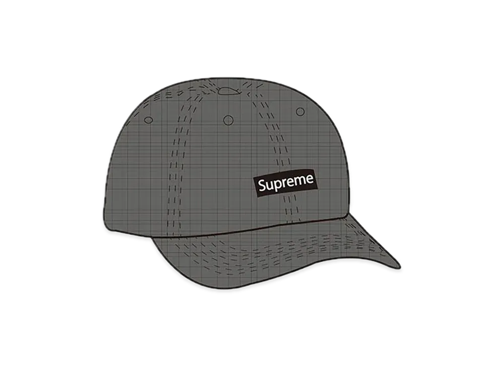 Supreme Faded Ripstop 6-Panel "Black"