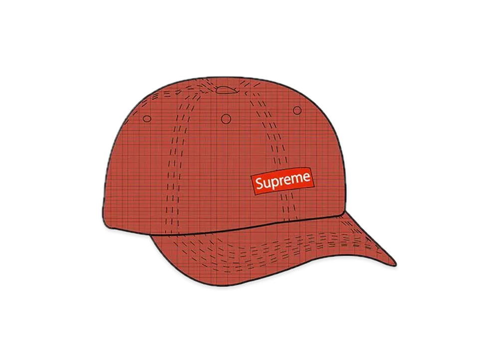 Supreme Faded Ripstop 6-Panel "Red"