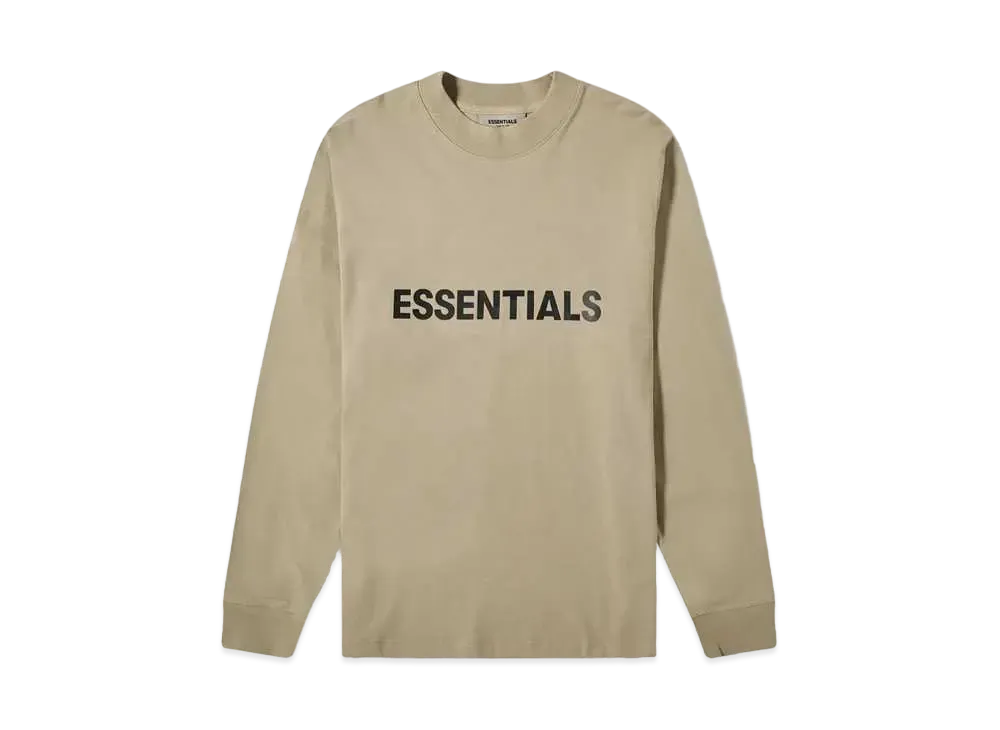 FEAR OF GOD ESSENTIALS HOLIDAY LONG SLEEVE TEE "Sage"