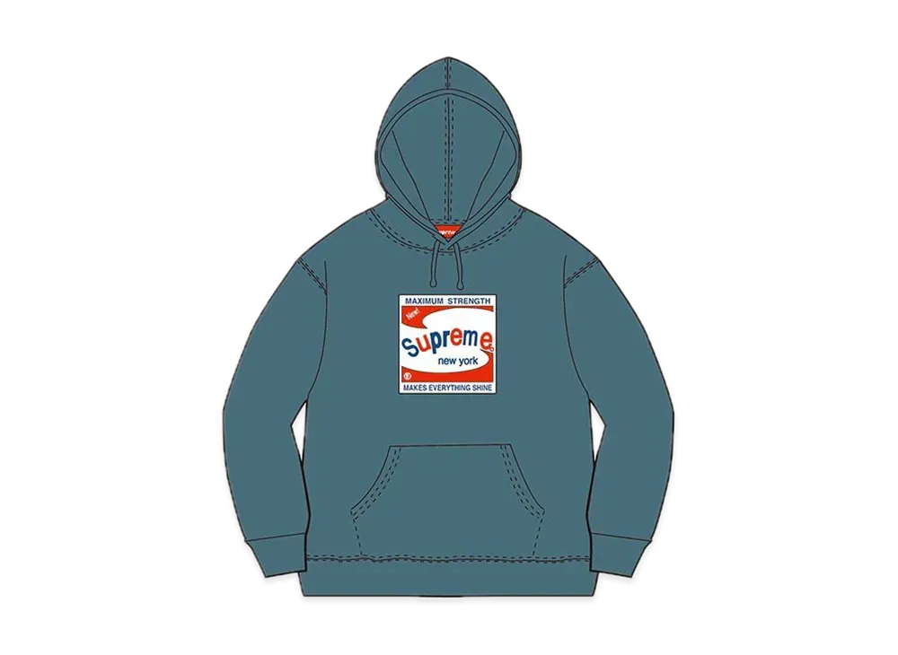 Supreme Shine Hooded Sweatshirt "Slate"