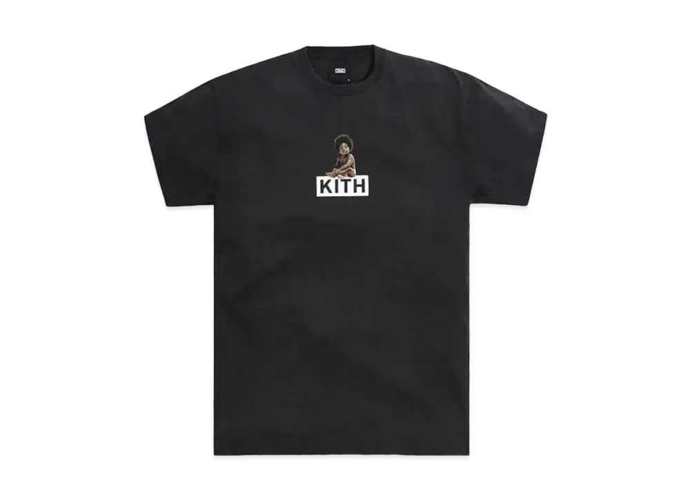 Kith The Notorious B.I.G Ready to Die Classic Logo Vintage Tee "Black" KH030055-100