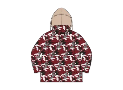 Supreme Logo Camo M-65 Jacket "Red Camo"