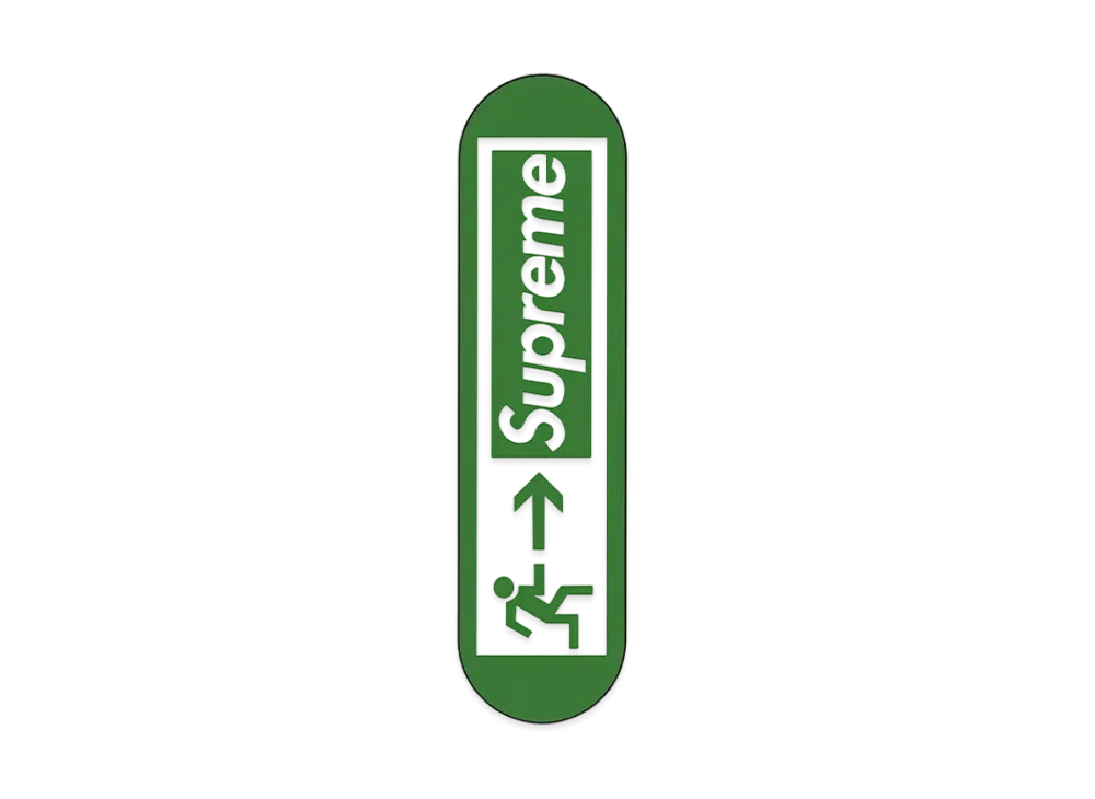 スケートボード Supreme - Supreme Exit Skateboard Green Supreme_Exit_Skateboard_Deck_R