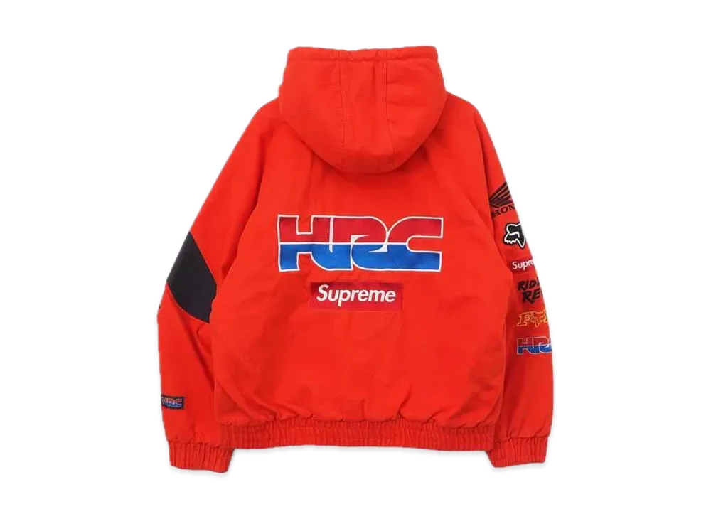 Supreme / Honda / Fox Racing Puffy Zip Up Work Jacket 