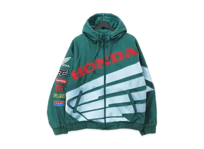 Supreme / Honda / Fox Racing Puffy Zip Up Work Jacket "Green"