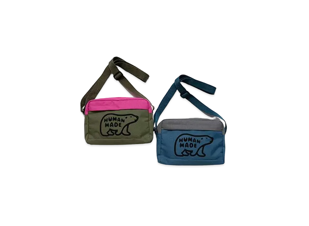 HUMAN MADE NYLON SHOULDER BAG "Olive"