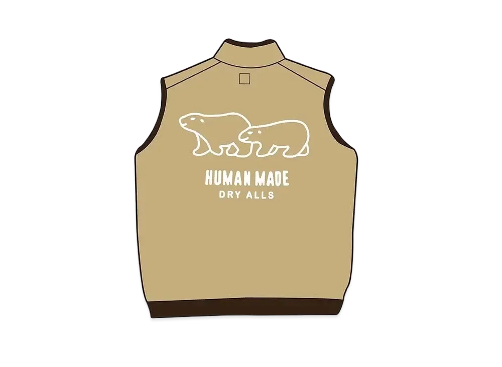 HUMAN MADE vests "Tan"