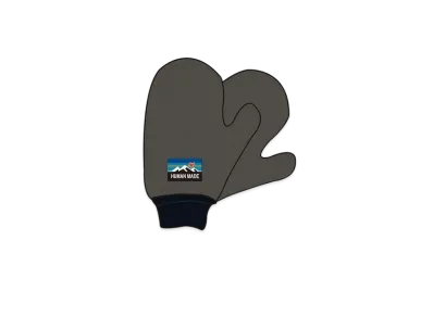 HUMAN MADE mittens "Black Grey"