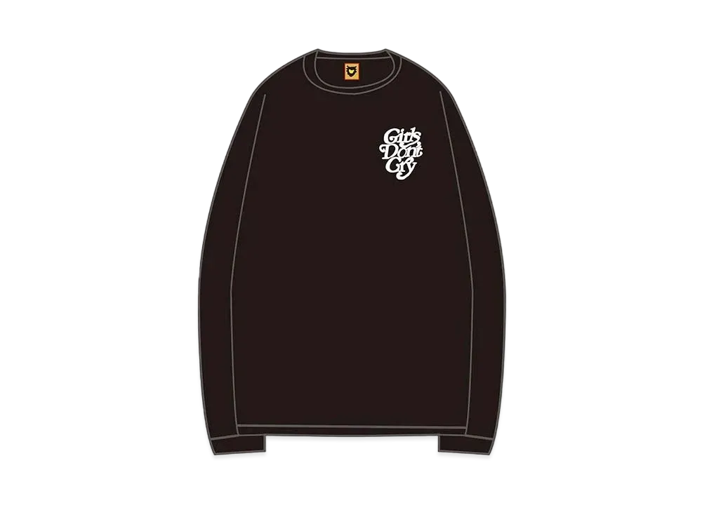 HUMAN MADE Girls Don ’t Cry Long sleeve tops "Black" / VERDY