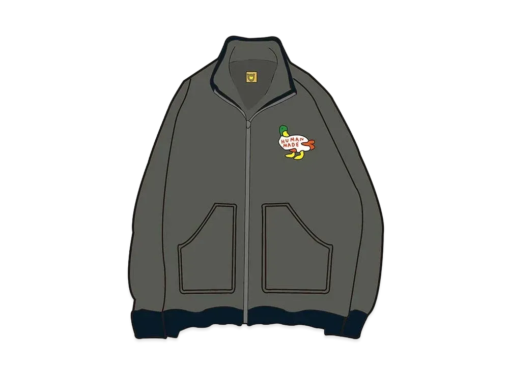 HUMAN MADE FLEECE DUCK JACKET "Black Grey"