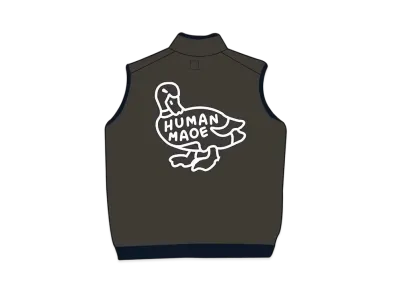HUMAN MADE FLEECE DUCK VESTS "Black Grey"