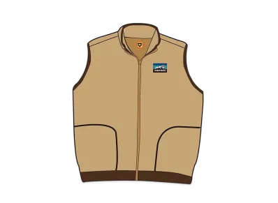 HUMAN MADE FLEECE DUCK VESTS "Tan"