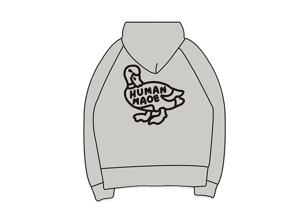 HUMAN MADE duck Sweatshirt hoodies "Grey"