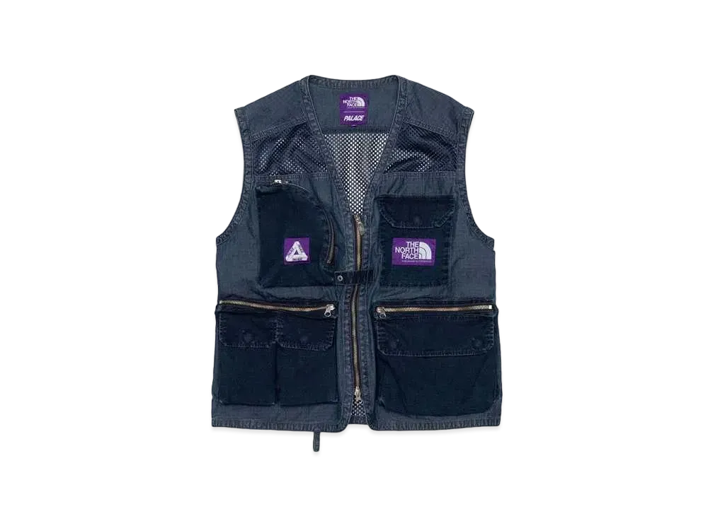 PALACE THE NORTH FACE PURPLE LABEL Indigo Ripstop Mesh Vest "Indigo"