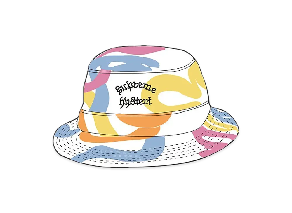 Supreme x HYSTERIC GLAMOUR Snake Denim Crusher "White"