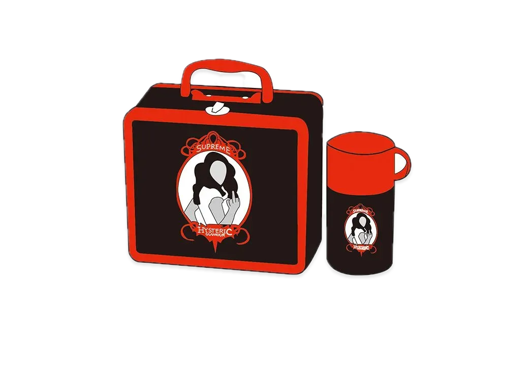 Supreme x HYSTERIC GLAMOUR Lunchbox Set "Black"