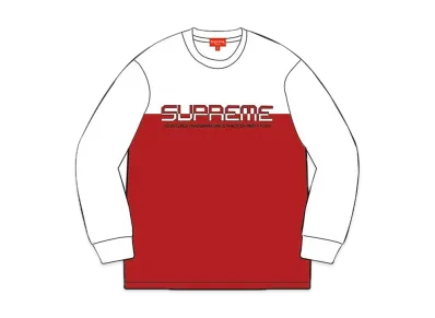 Supreme Split Logo Pullover "White"
