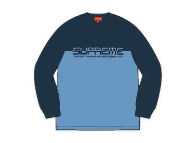 Supreme Split Logo Pullover "Navy"