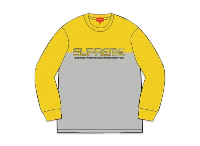 Supreme Split Logo Pullover "Yellow"