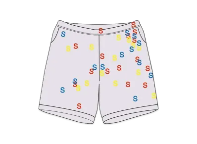 Supreme Embroidered S Sweatshort "Grey"