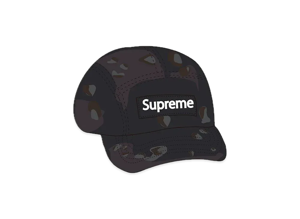Supreme Overdyed Camo Camp Cap 