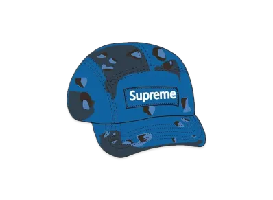 Supreme Overdyed Camo Camp Cap "Blue"