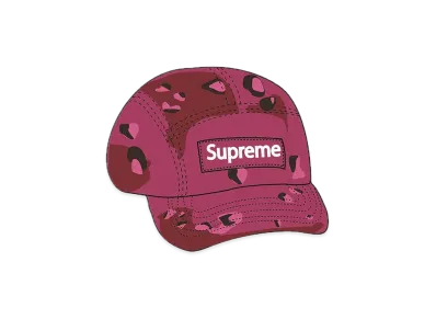 Supreme Overdyed Camo Camp Cap "Pink"