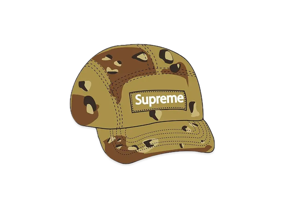 Supreme Overdyed Camo Camp Cap "Tan"