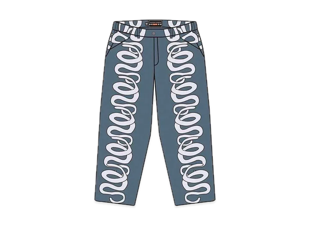 Supreme x HYSTERIC GLAMOUR Snake Double Knee Denim Painter Pant Supreme x HYSTERIC GLAMOUR Snake Double Knee Denim Painter Pant