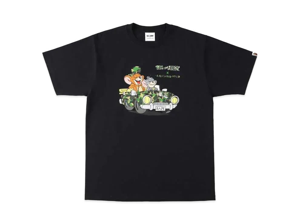 A BATHING APE / TOM AND JERRY CRUISING TEE "Black"