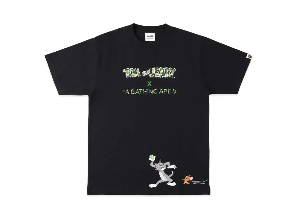 A BATHING APE / TOM AND JERRY TEE "Black"