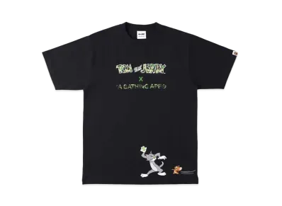 A BATHING APE / TOM AND JERRY TEE "Black"