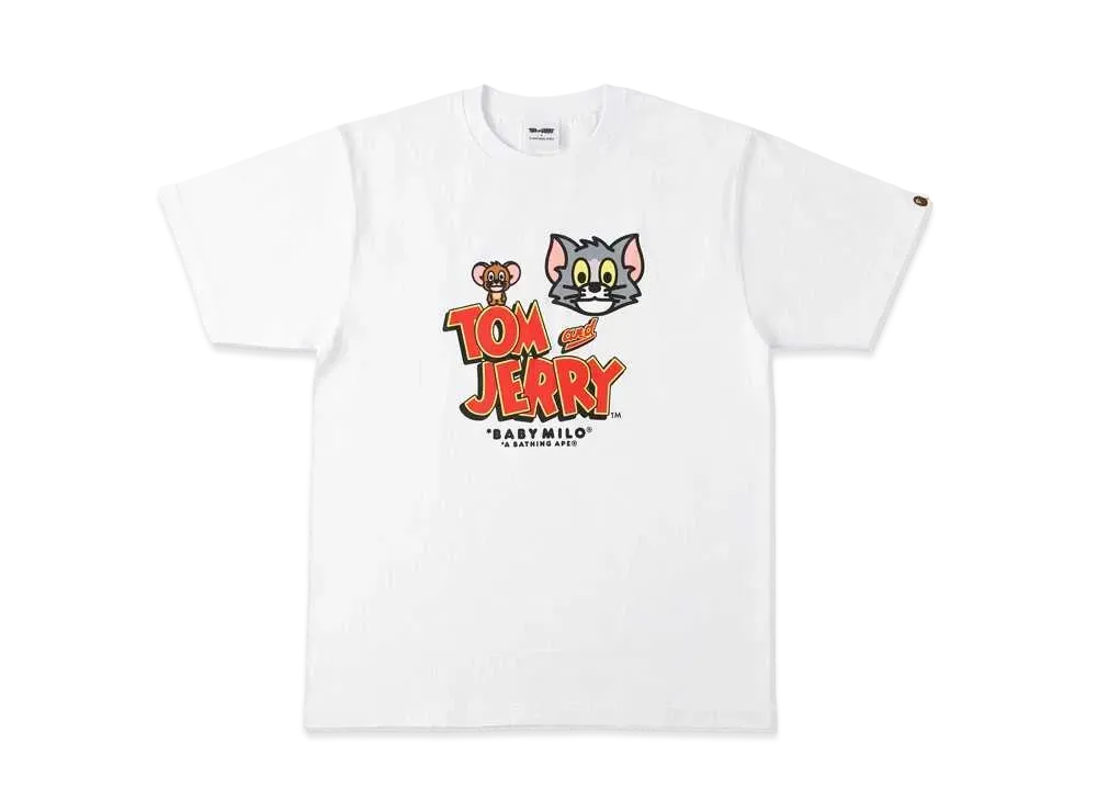 A BATHING APE / TOM AND JERRY BABY MILO TEE 1 "White"